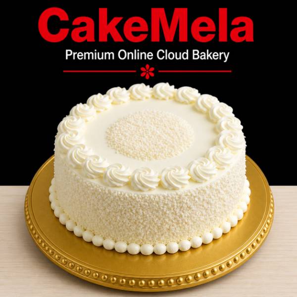 2 Pound WHITE FOREST CREAM CAKE